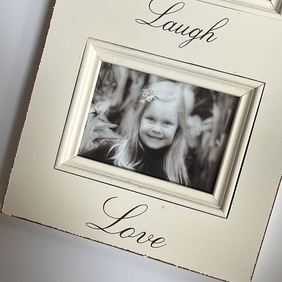 “Live”, “Laugh”, “Love” Wood Picture Frame - Picture 3 of 12